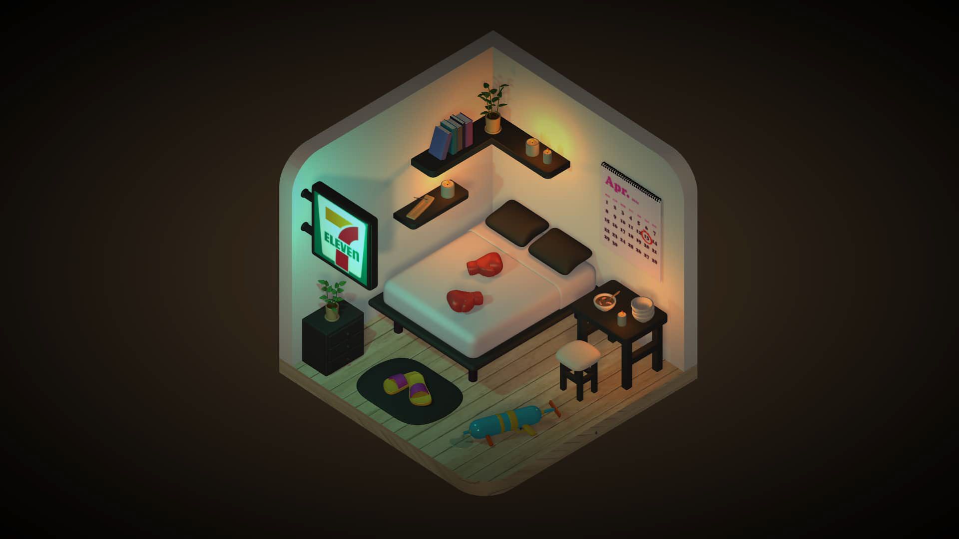Thailand Mini Room illustration