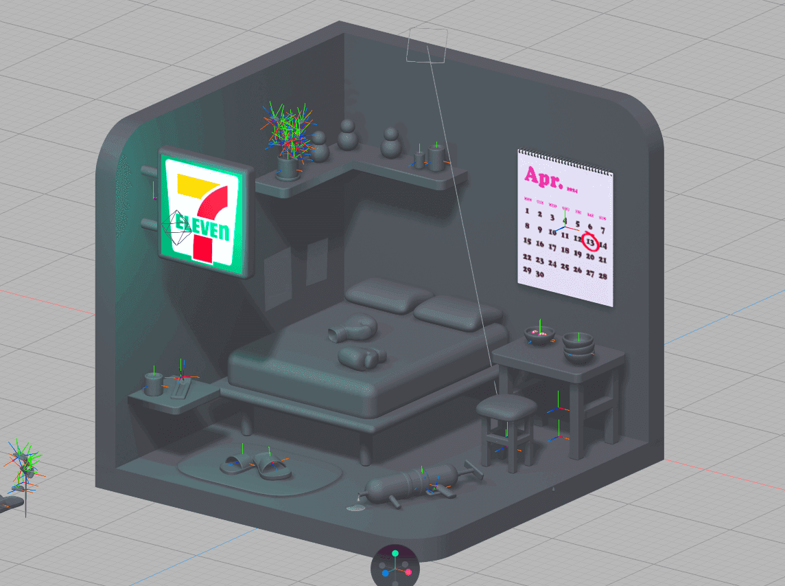 Thailand Mini Room illustration