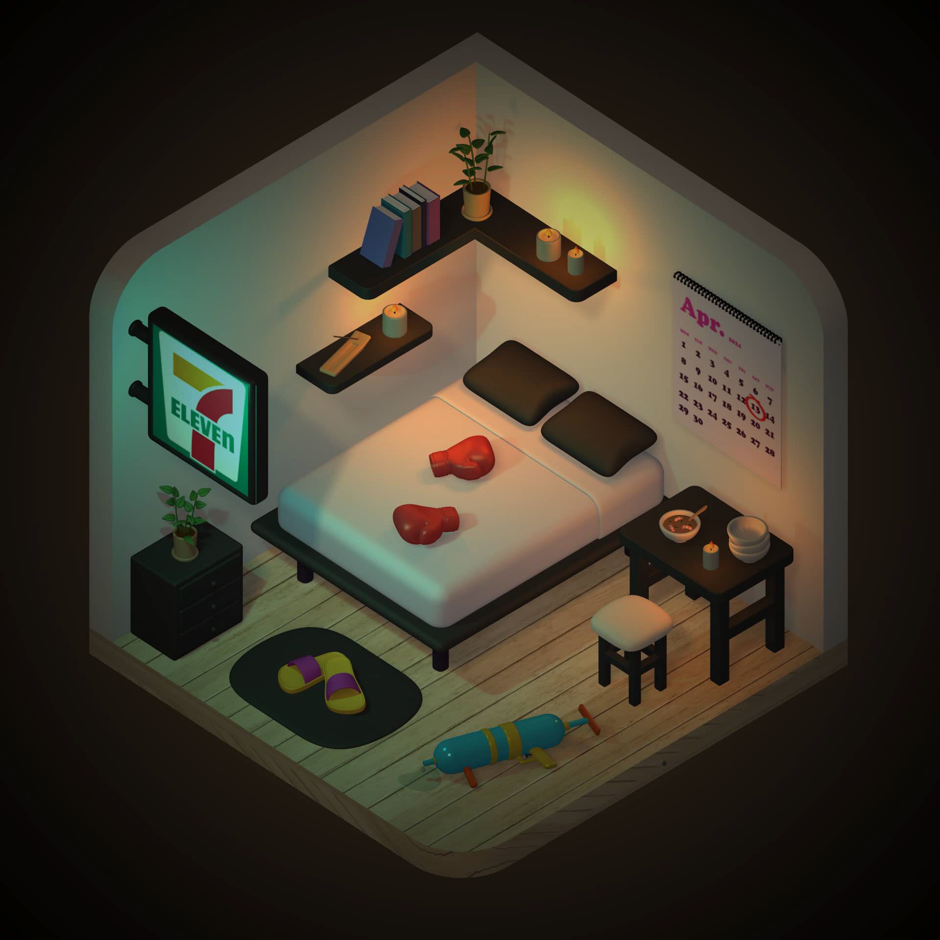 Thailand Mini Room illustration