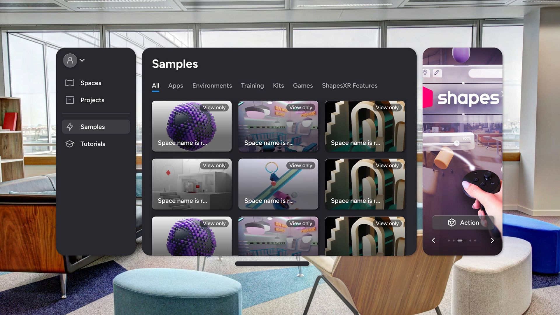 XR App Lobby illustration