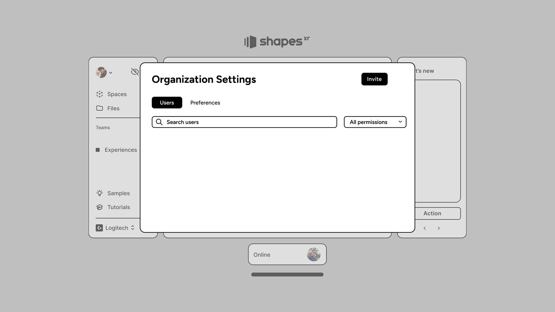 XR App Lobby illustration