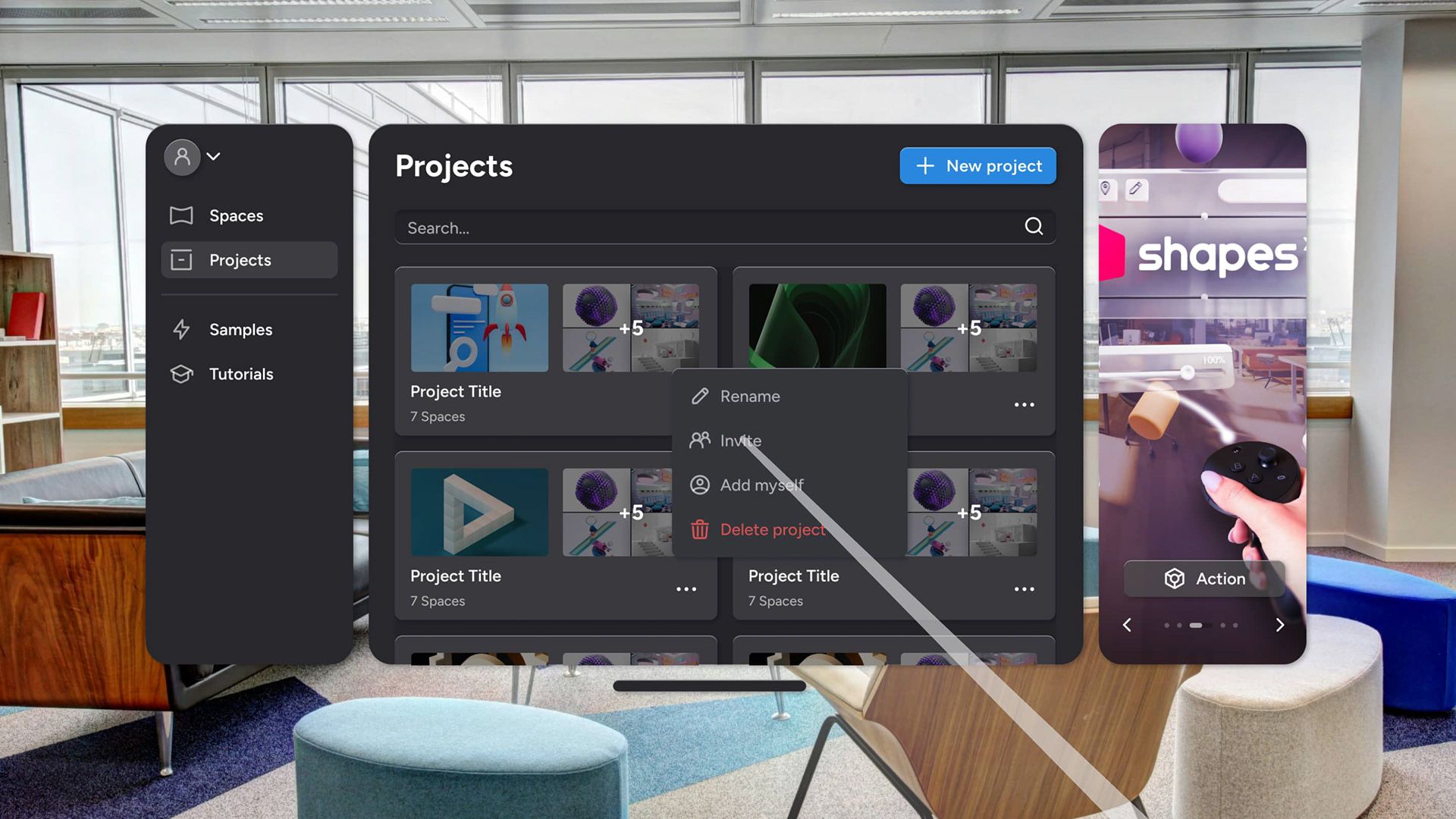 XR App Lobby illustration