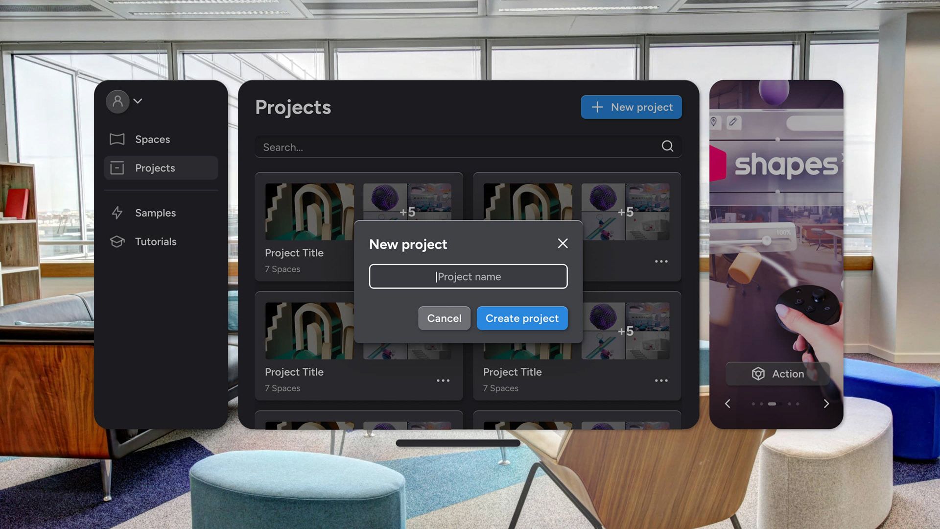 XR App Lobby illustration