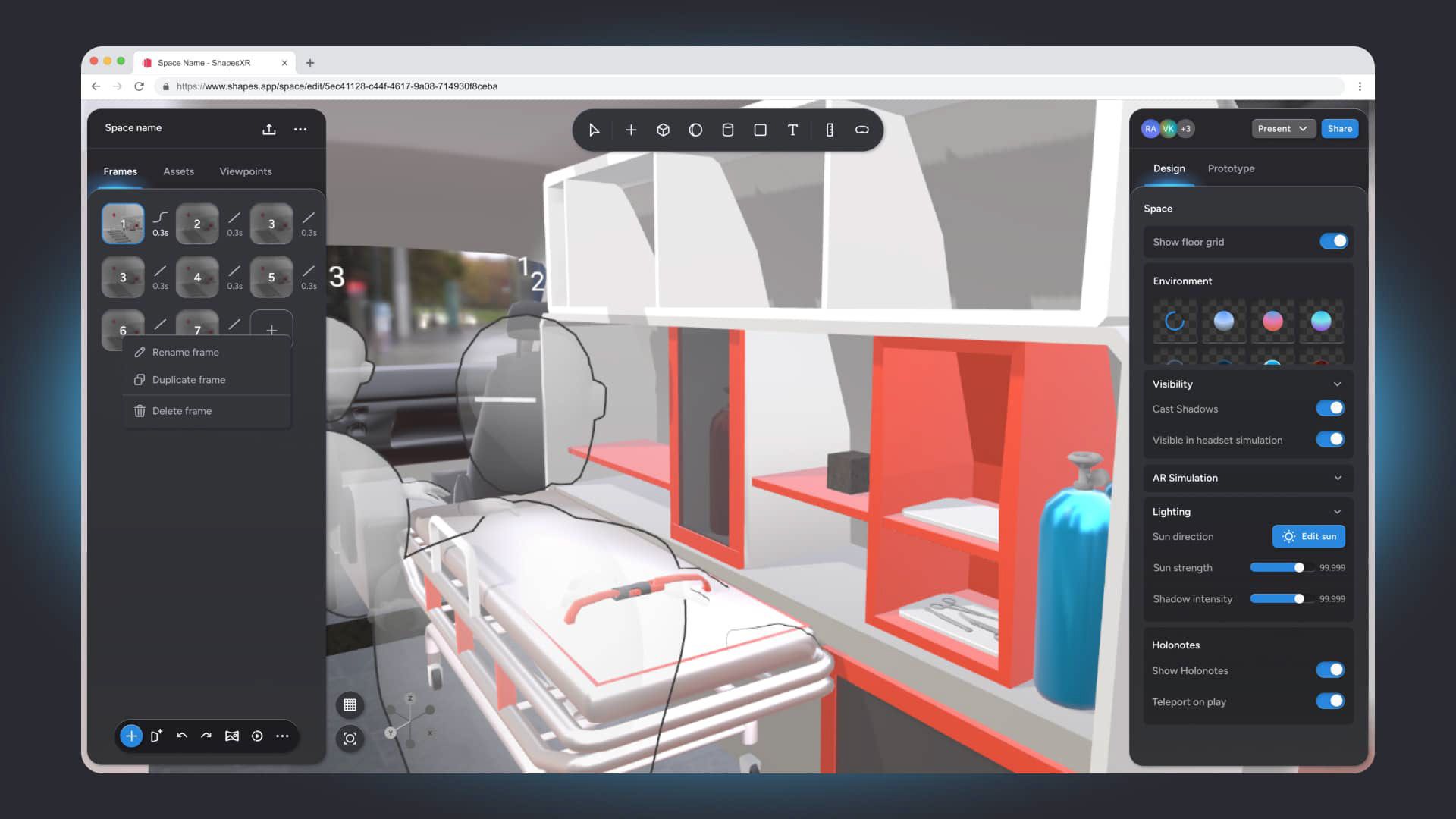 3D Web Editor illustration