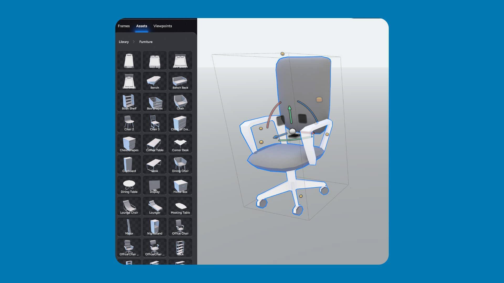 3D Web Editor illustration