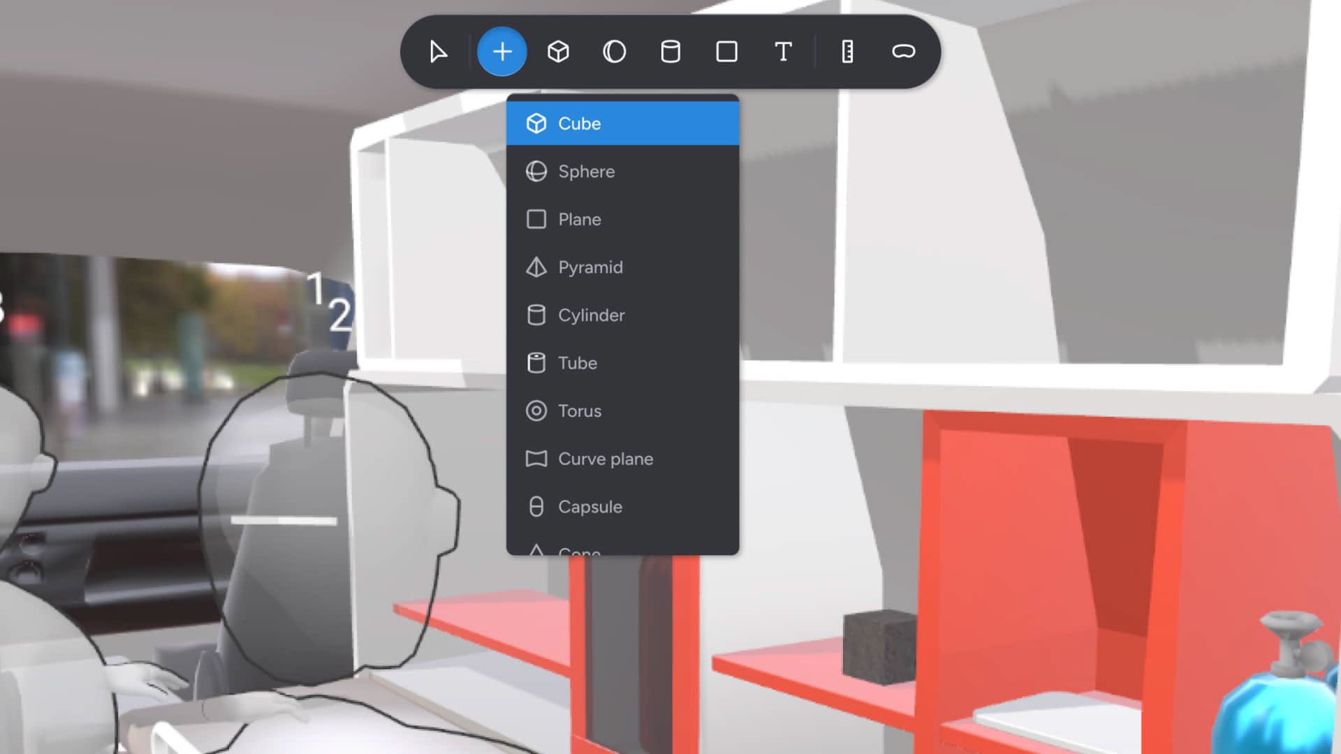 3D Web Editor illustration