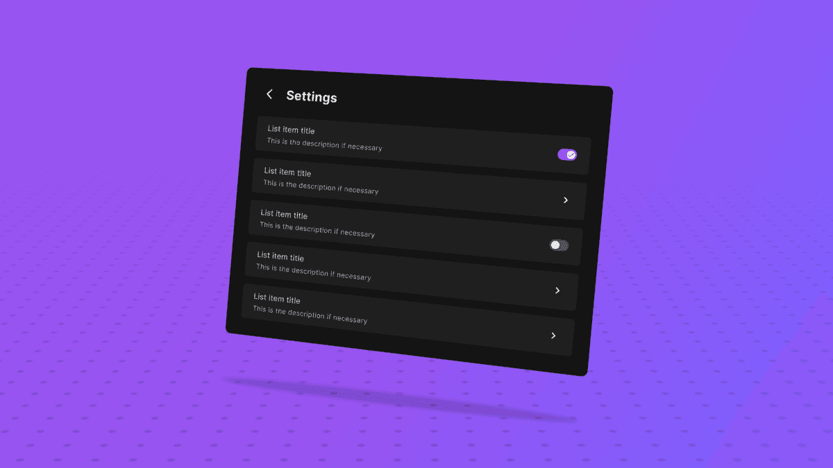 XR Design System for Figma and Unity illustration