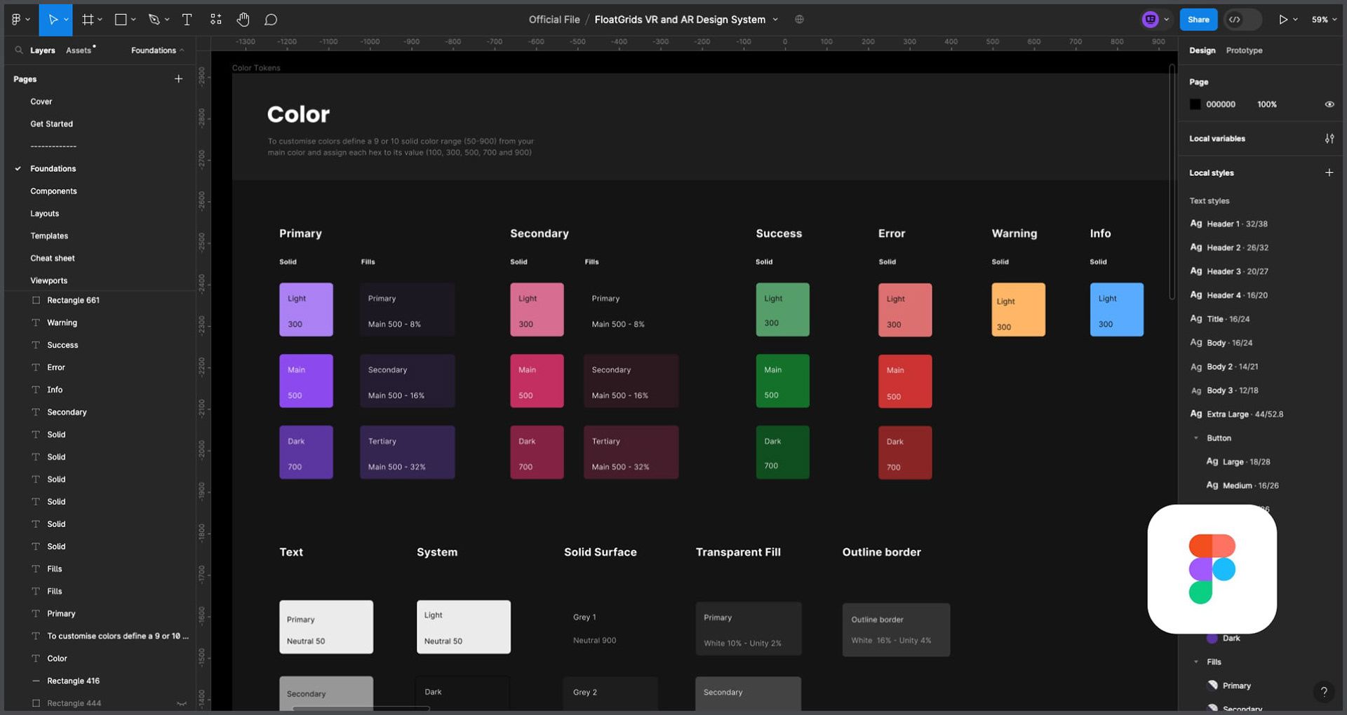 XR Design System for Figma and Unity illustration