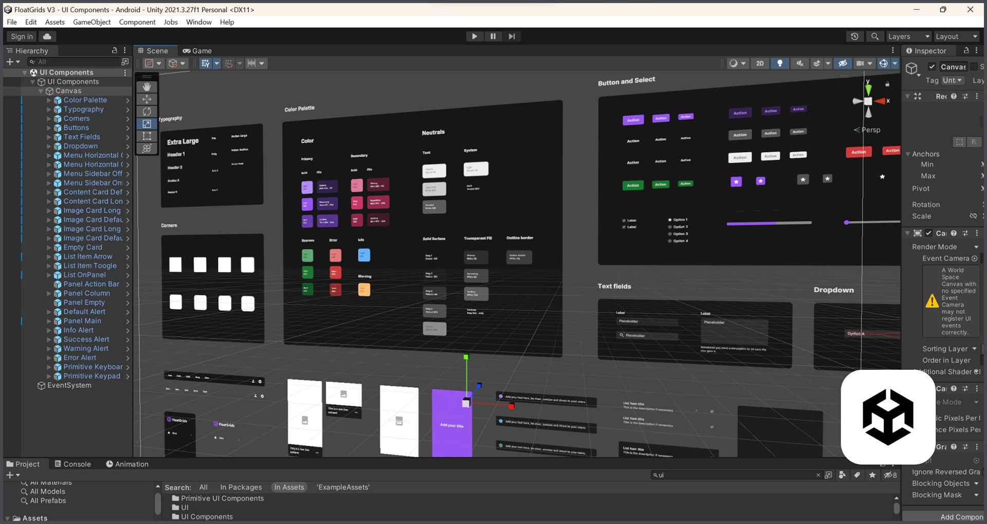 XR Design System for Figma and Unity illustration